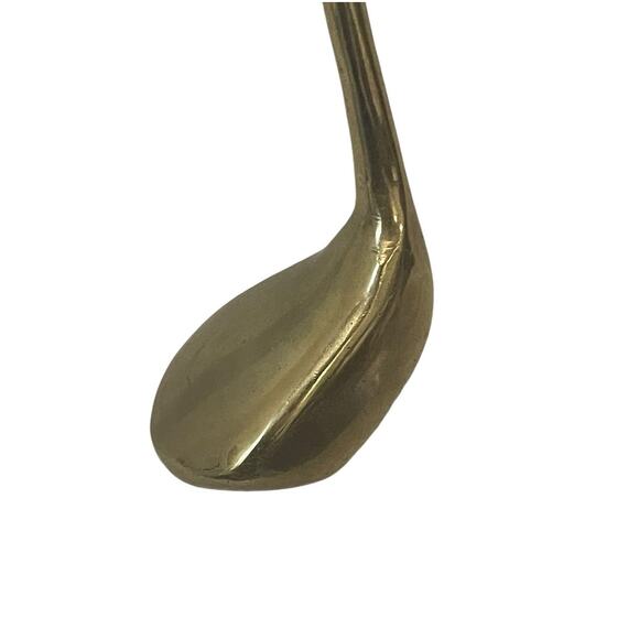 Brass Golf Club Solid‎ Shoe Horn Driver 9.5" Heavy Driver Gold Tone Country Club - Picture 7 of 13